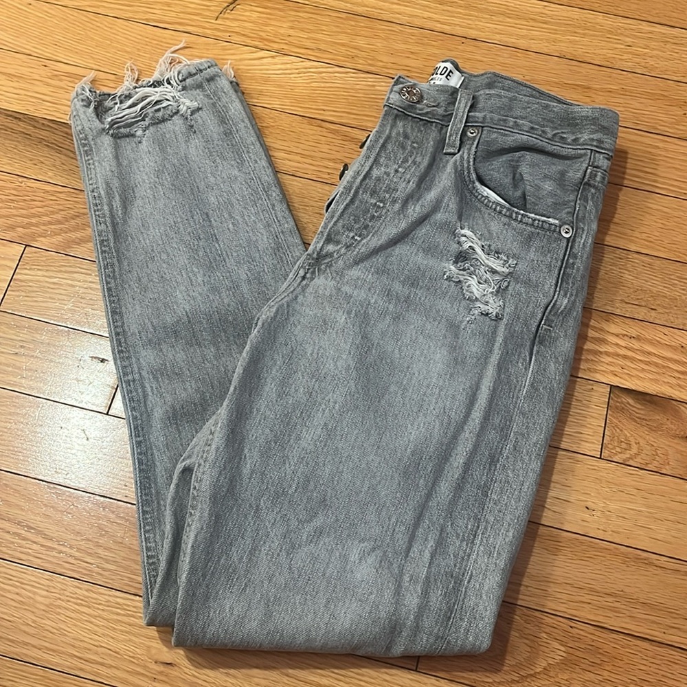 AGOLDE GRAY JEANS SIZE 24